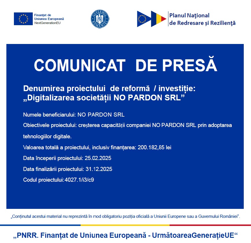 Comunicat de presă